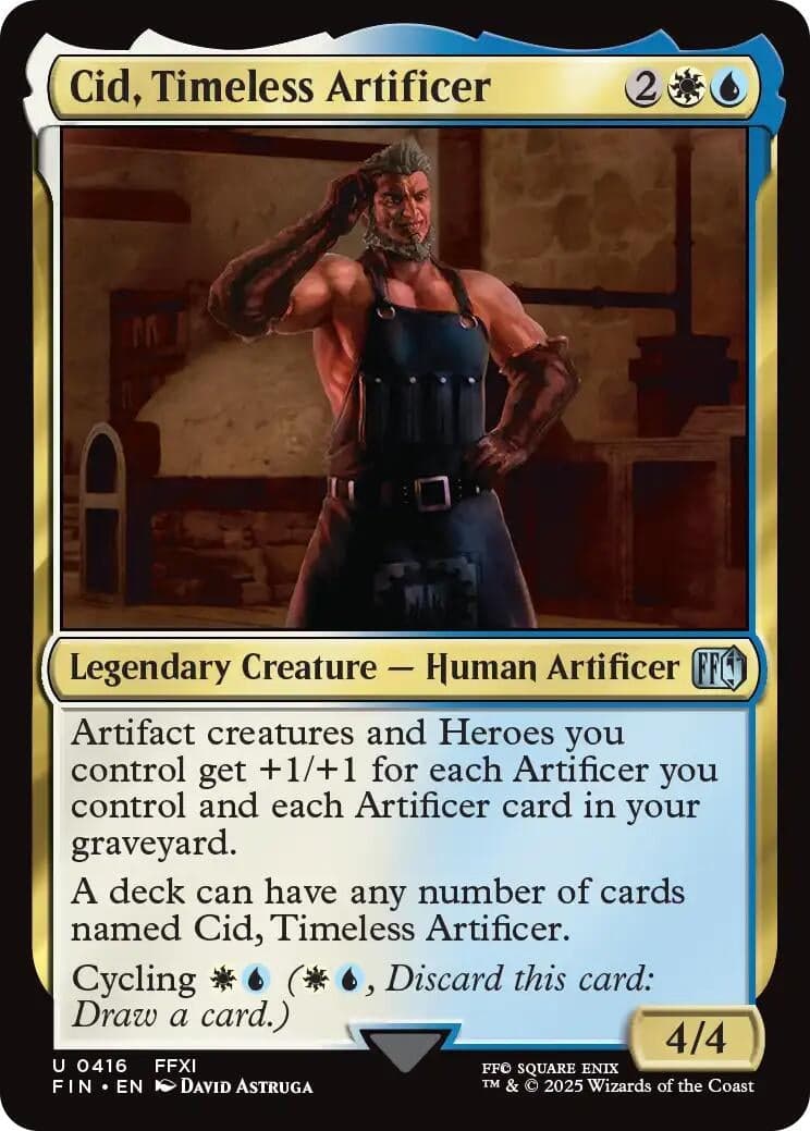 Cid, Timeless Artificer (0416) (416) (Foil) (FINAL FANTASY)