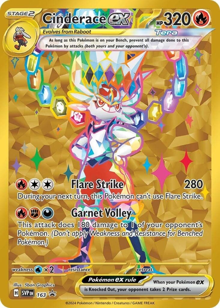 Cinderace ex - 163 (163) (SV: Scarlet & Violet Promo Cards)