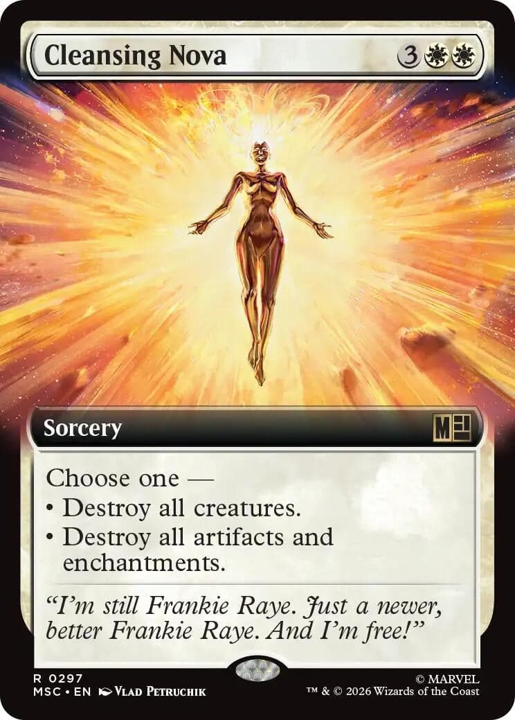 Cleansing Nova (Extended Art) (297) (Foil) (Commander: Marvel Super Heroes) (MSC)