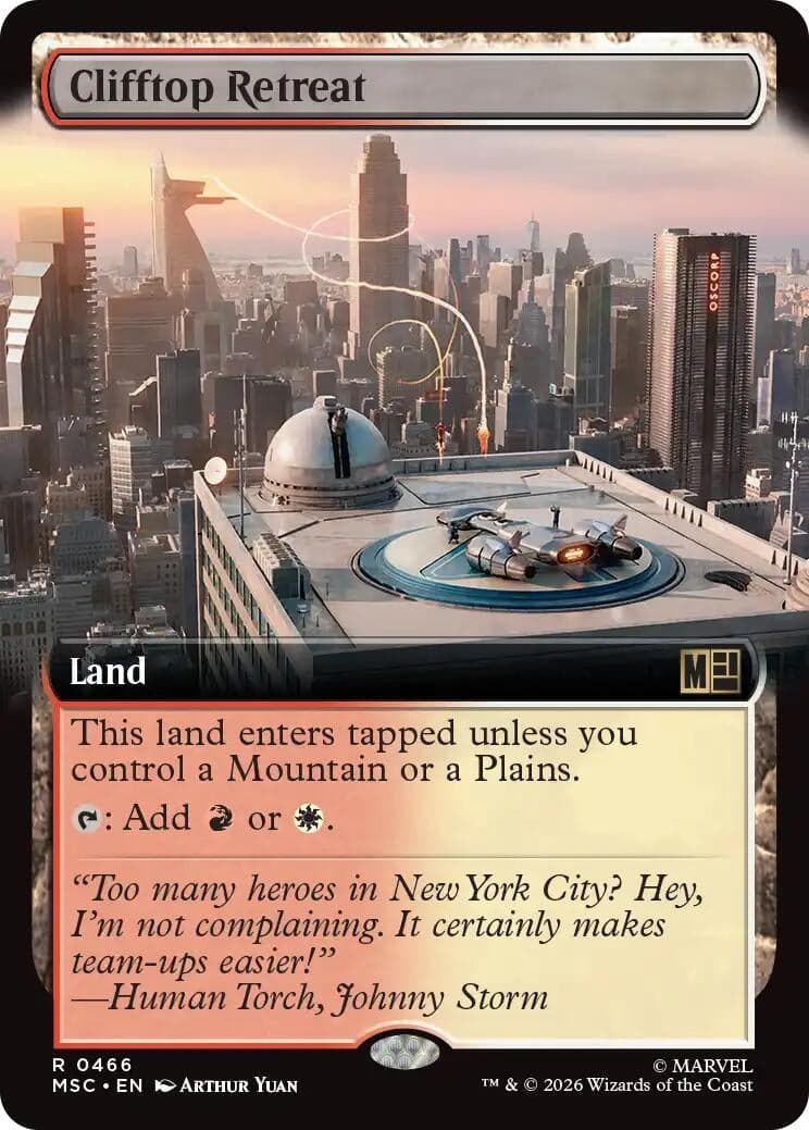 Clifftop Retreat (Extended Art) (466) (Foil) (Commander: Marvel Super Heroes) (MSC)
