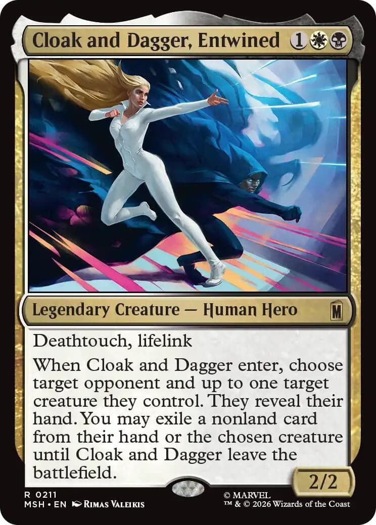 Cloak and Dagger, Entwined (211) (Foil) (Marvel Super Heroes) (MSH)