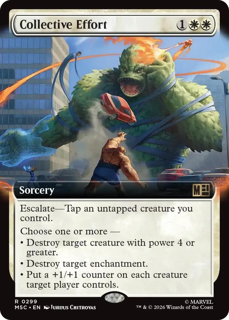 Collective Effort (Extended Art) (299) (Foil) (Commander: Marvel Super Heroes) (MSC)
