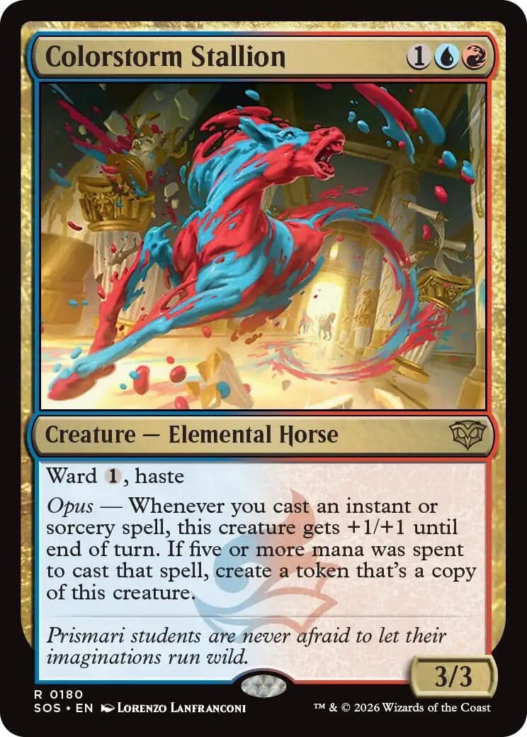 Colorstorm Stallion (180) (Foil) (Secrets of Strixhaven)