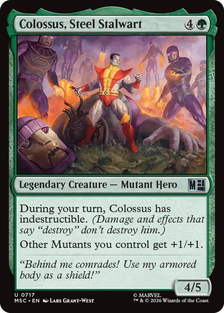 Colossus, Steel Stalwart (717) (Foil) (Commander: Marvel Super Heroes) (MSC)