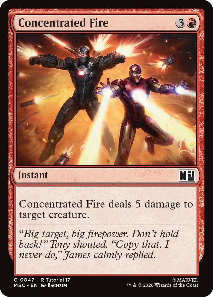 Concentrated Fire (0847) (847) (Commander: Marvel Super Heroes) (MSC)