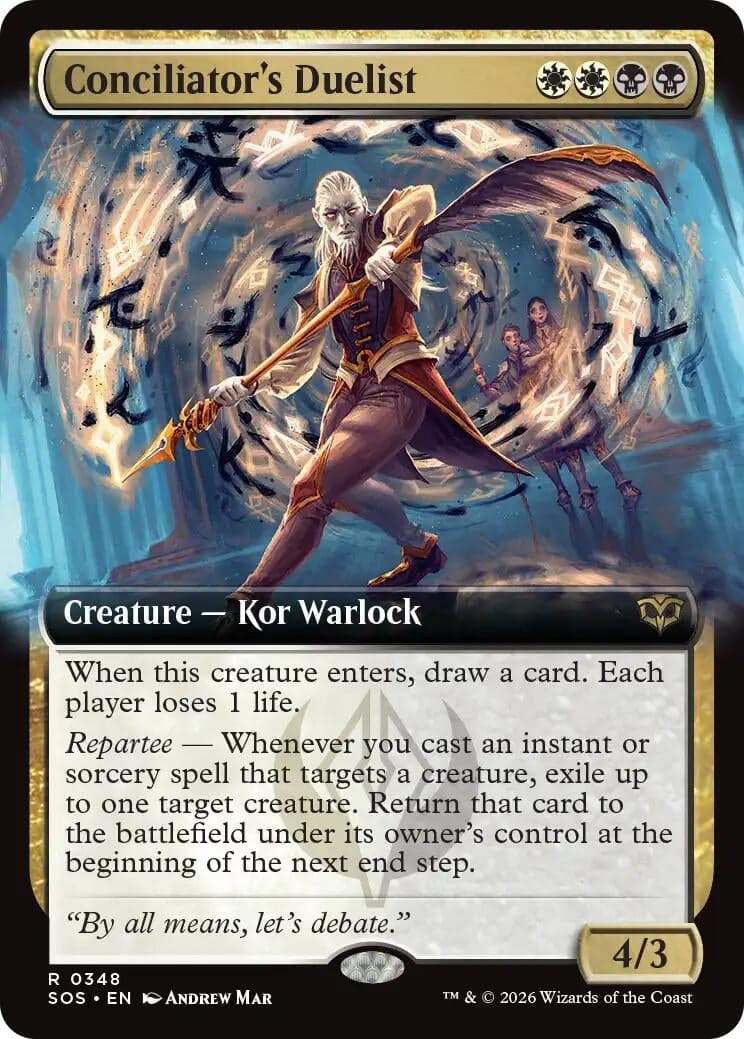 Conciliator's Duelist (Extended Art) (348) (Foil) (Secrets of Strixhaven)