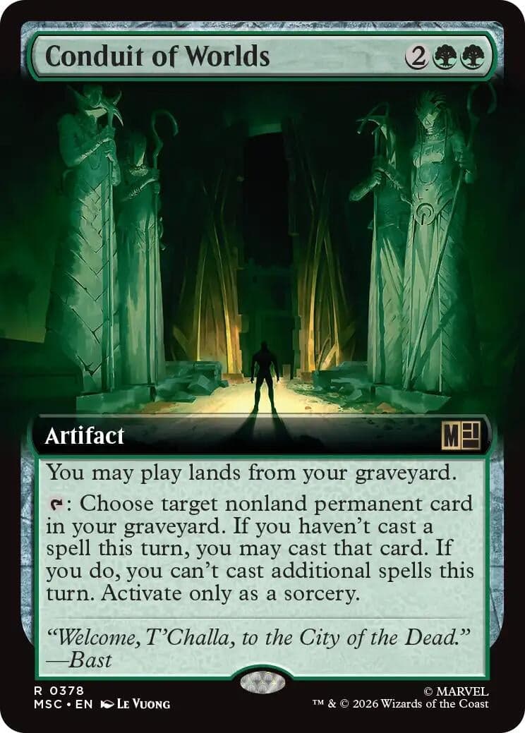 Conduit of Worlds (Extended Art) (378) (Foil) (Commander: Marvel Super Heroes) (MSC)