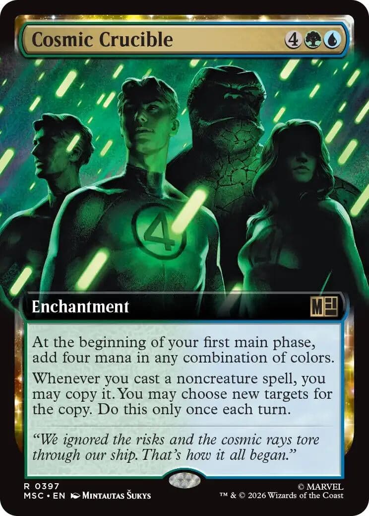Cosmic Crucible (Extended Art) (397) (Foil) (Commander: Marvel Super Heroes) (MSC)
