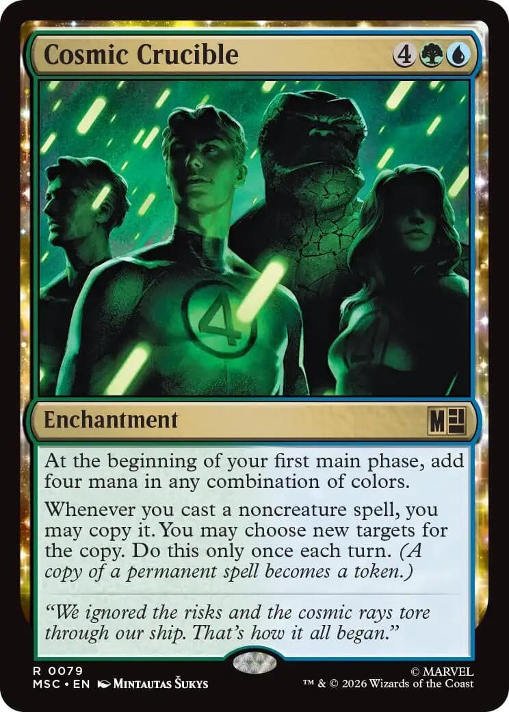 Cosmic Crucible (Surge Foil) (79) (Foil) (Commander: Marvel Super Heroes) (MSC)