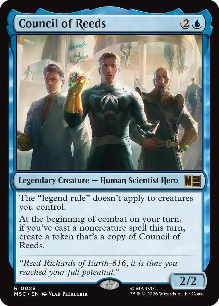 Council of Reeds (Surge Foil) (28) (Foil) (Commander: Marvel Super Heroes) (MSC)