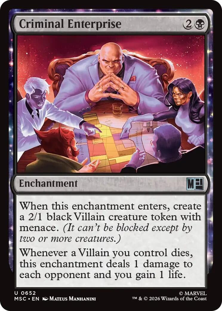 Criminal Enterprise (652) (Foil) (Commander: Marvel Super Heroes) (MSC)
