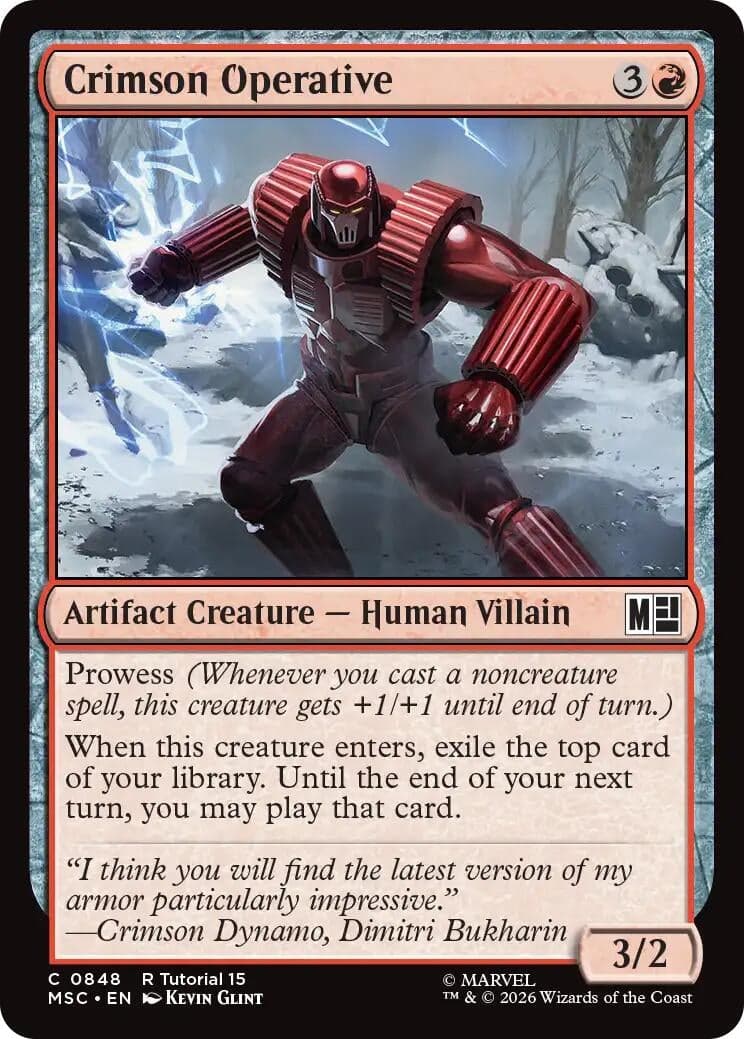 Crimson Operative (848) (Commander: Marvel Super Heroes) (MSC)