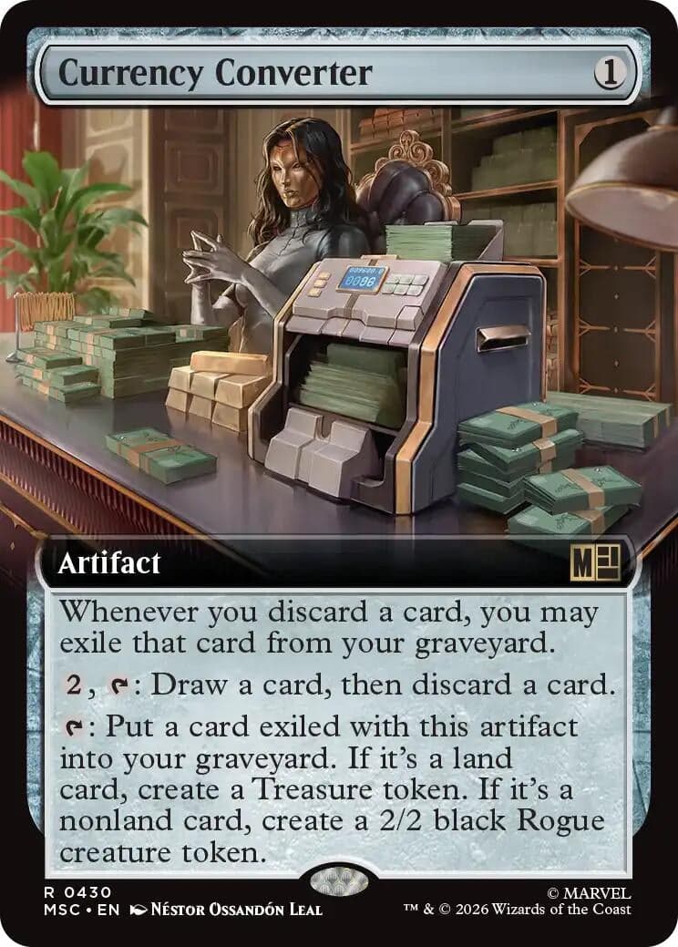 Currency Converter (Extended Art) (430) (Foil) (Commander: Marvel Super Heroes) (MSC)