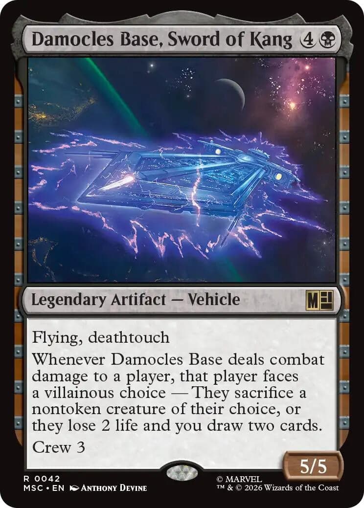 Damocles Base, Sword of Kang (42) (Commander: Marvel Super Heroes) (MSC)