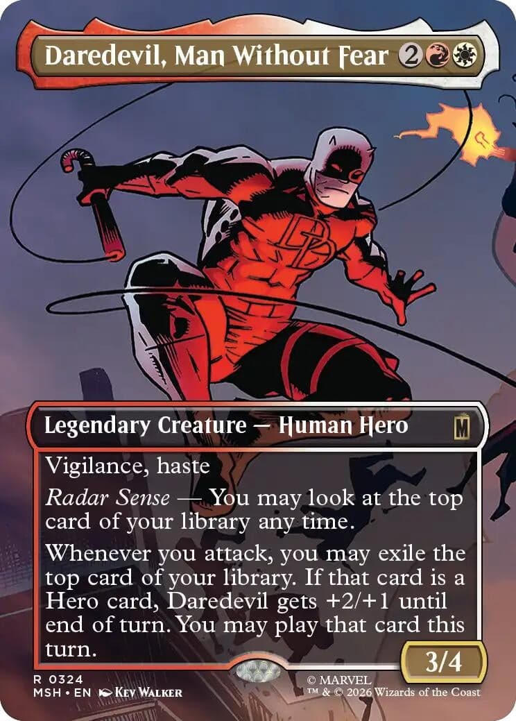 Daredevil, Man Without Fear (Borderless) (0324) (324) (Marvel Super Heroes) (MSH)
