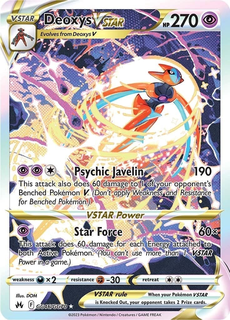 Deoxys VSTAR (GG46/GG70) (Crown Zenith: Galarian Gallery)