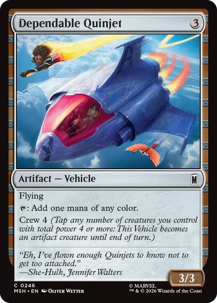 Dependable Quinjet (246) (Marvel Super Heroes) (MSH)