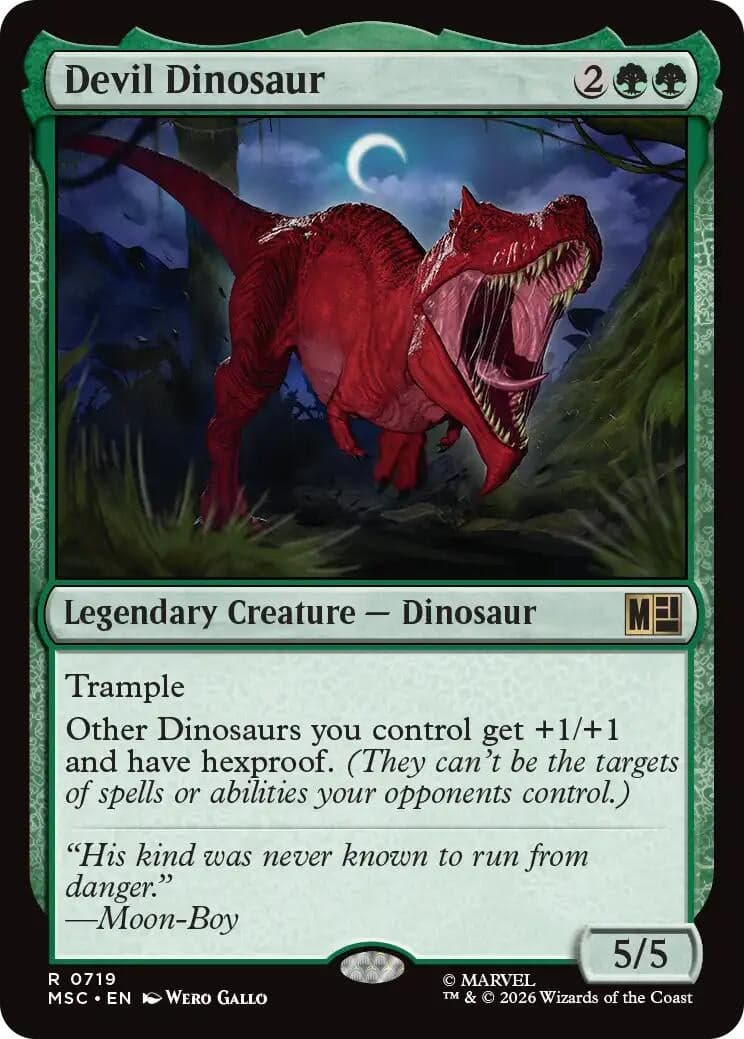 Devil Dinosaur (719) (Foil) (Commander: Marvel Super Heroes) (MSC)