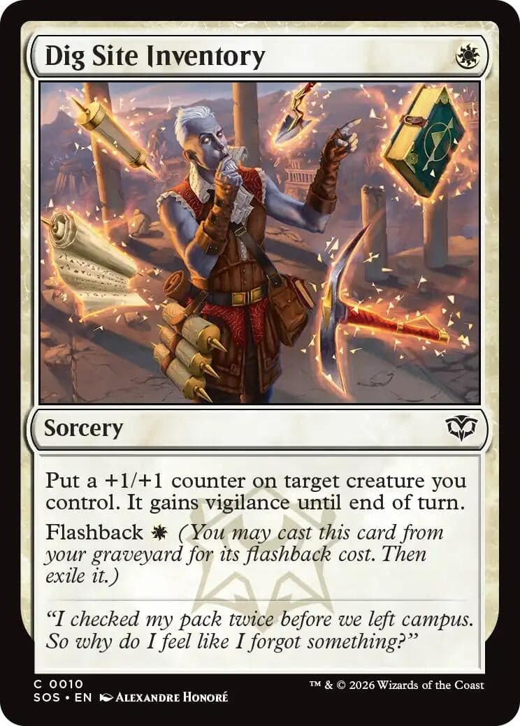 Dig Site Inventory (10) (Foil) (Secrets of Strixhaven)