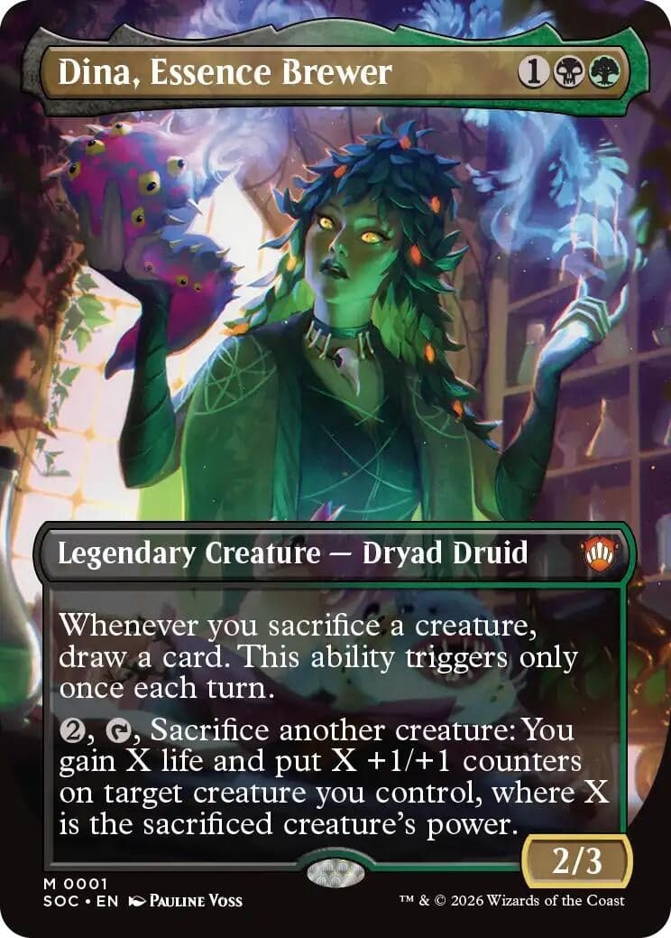 Dina, Essence Brewer (Borderless) (1) (Commander: Secrets of Strixhaven)