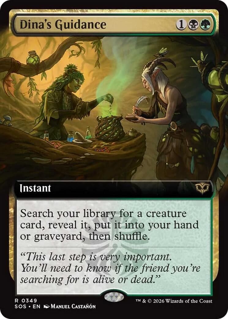 Dina's Guidance (Extended Art) (349) (Foil) (Secrets of Strixhaven)