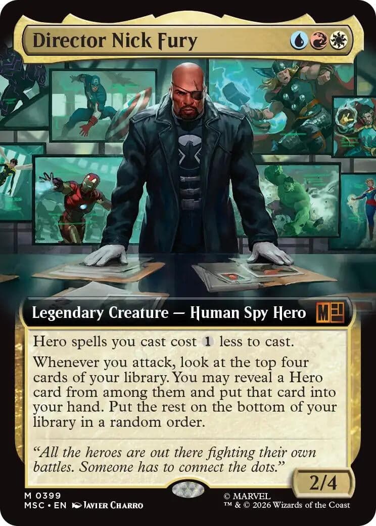 Director Nick Fury (Extended Art) (399) (Commander: Marvel Super Heroes) (MSC)