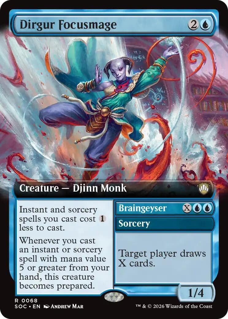Dirgur Focusmage (Extended Art) (68) (Commander: Secrets of Strixhaven)