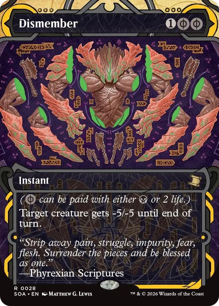 Dismember (28) (Foil) (Secrets of Strixhaven: Mystical Archive)