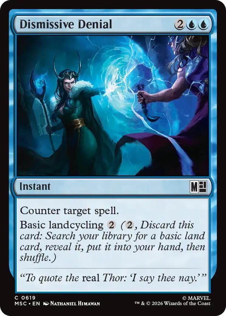 Dismissive Denial (619) (Foil) (Commander: Marvel Super Heroes) (MSC)
