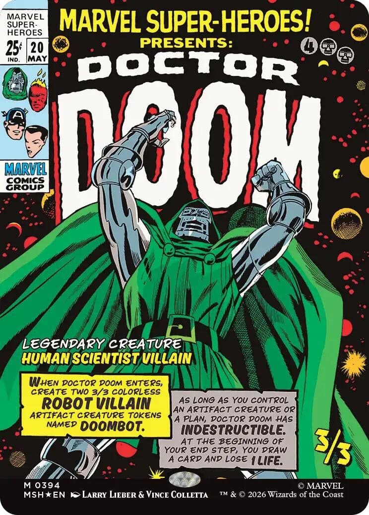 Doctor Doom (Borderless) (394) (Foil) (Marvel Super Heroes)