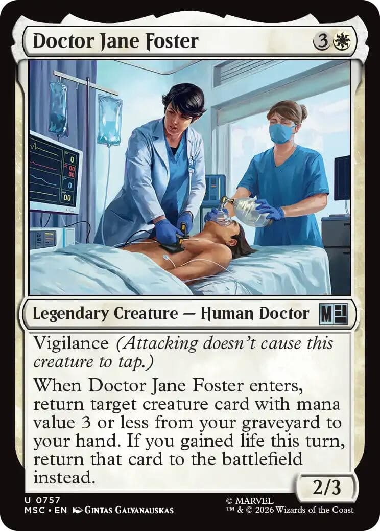 Doctor Jane Foster (757) (Commander: Marvel Super Heroes) (MSC)