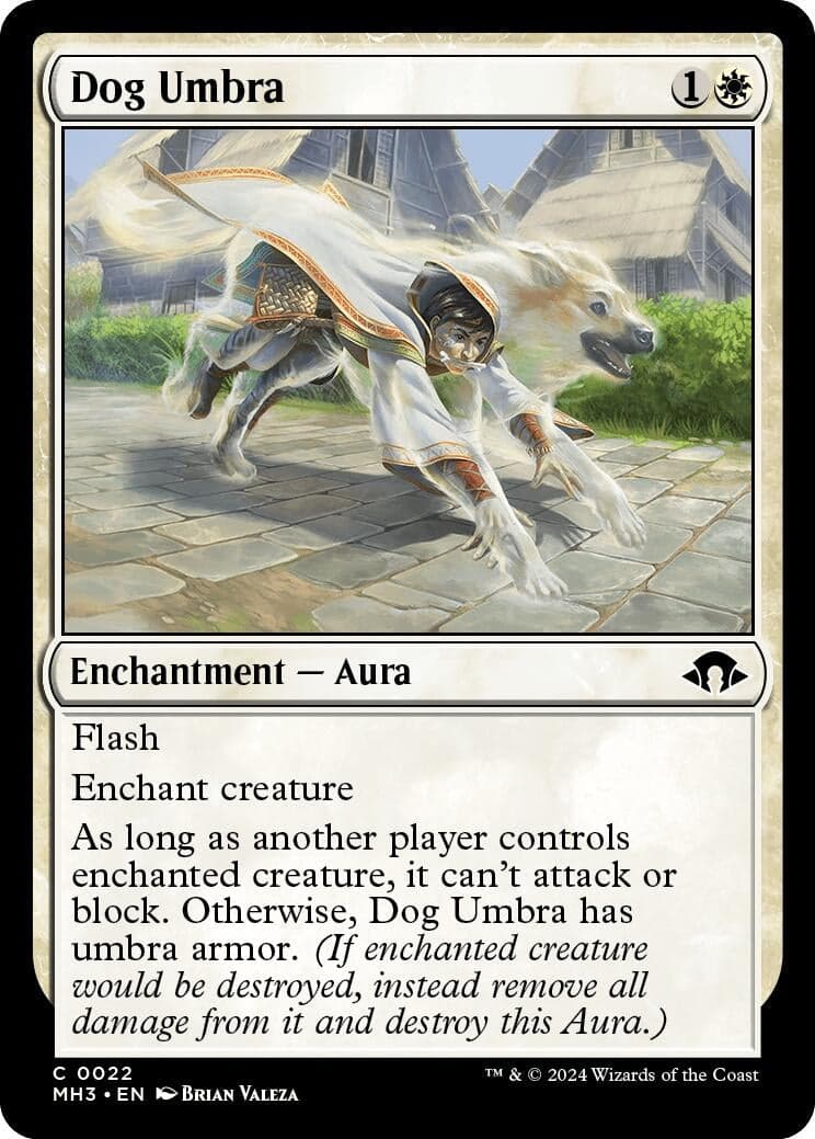 Dog Umbra (22) (Foil) (Modern Horizons 3)