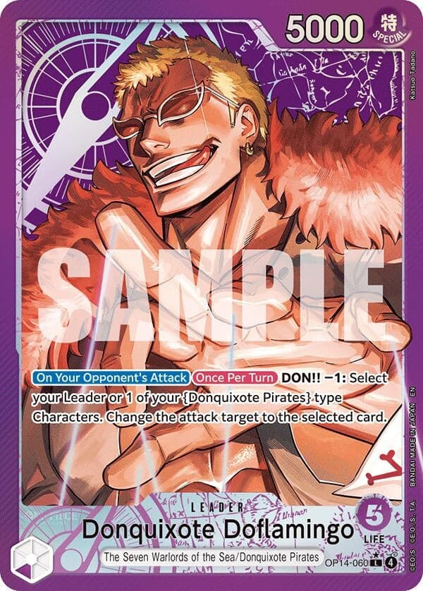 Donquixote Doflamingo - OP14-060 (Alternate Art) (OP14-060) (Foil) (The Azure Sea's Seven) (OP14)