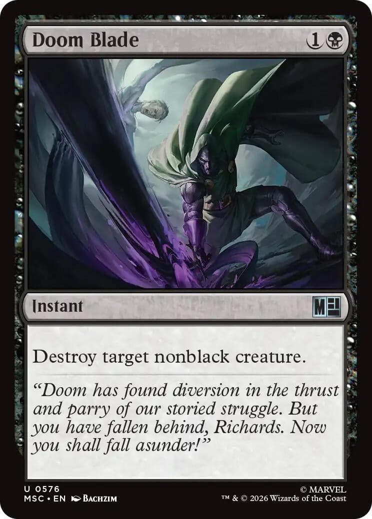 Doom Blade (576) (Foil) (Commander: Marvel Super Heroes) (MSC)