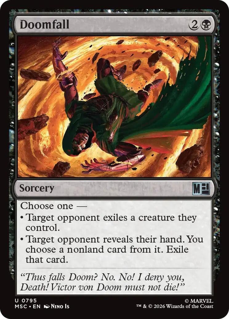 Doomfall (795) (Foil) (Commander: Marvel Super Heroes) (MSC)