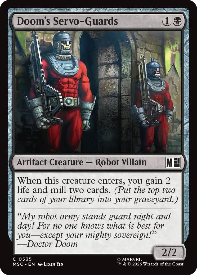 Doom's Servo-Guards (535) (Commander: Marvel Super Heroes) (MSC)
