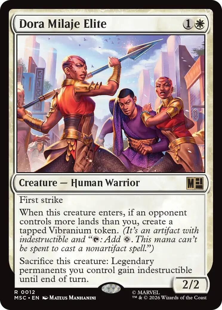 Dora Milaje Elite (12) (Commander: Marvel Super Heroes) (MSC)