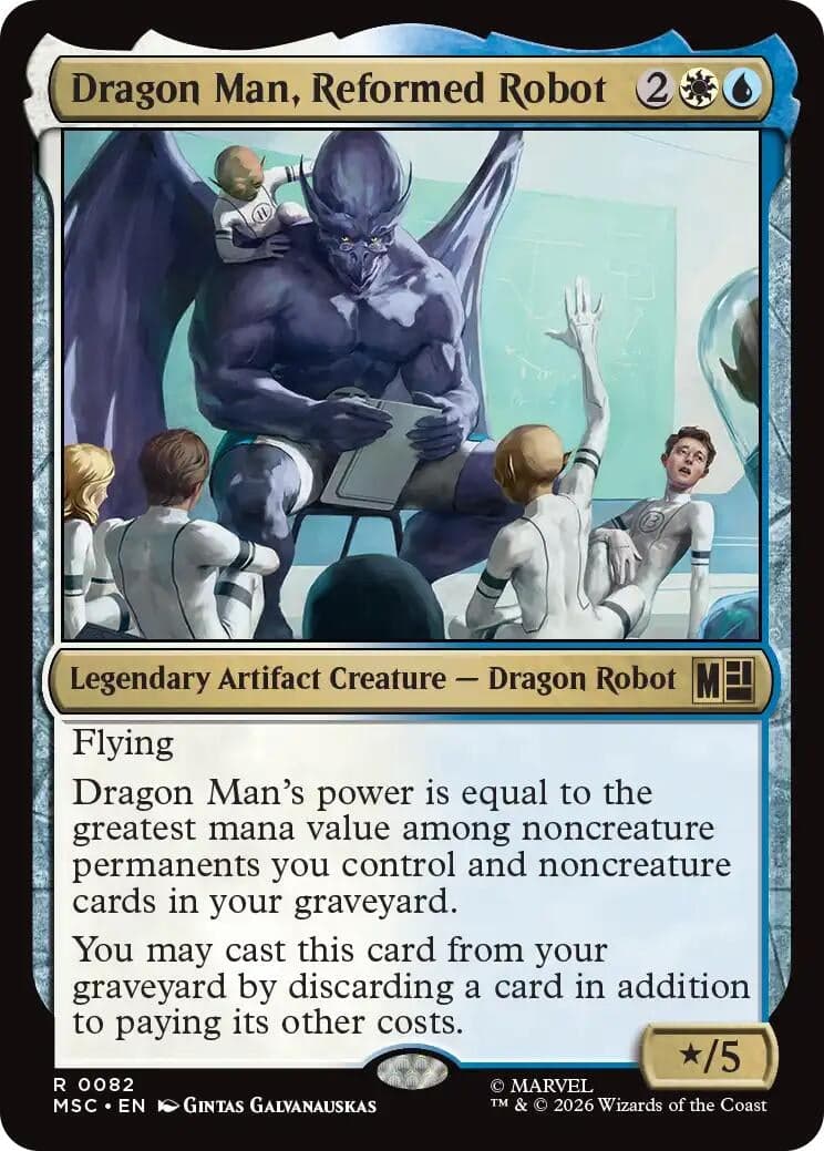 Dragon Man, Reformed Robot (82) (Commander: Marvel Super Heroes) (MSC)