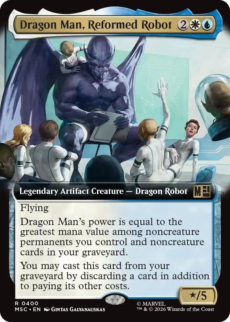 Dragon Man, Reformed Robot (Extended Art) (400) (Commander: Marvel Super Heroes) (MSC)