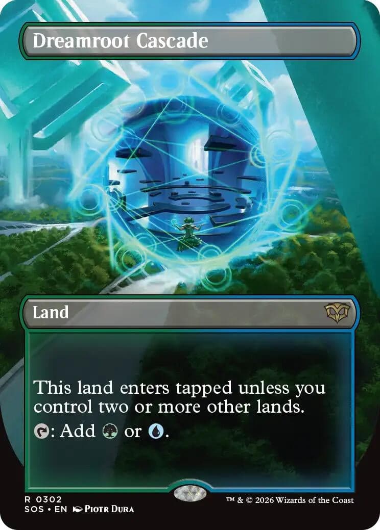 Dreamroot Cascade (Borderless) (302) (Foil) (Secrets of Strixhaven)