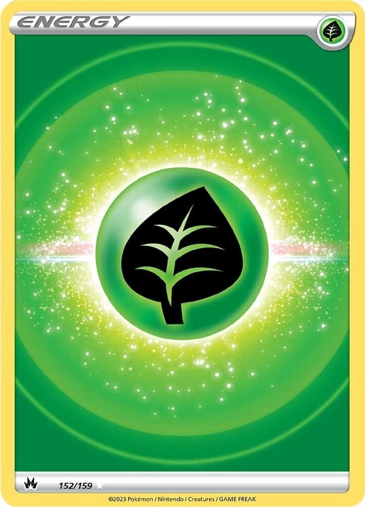 Grass Energy (Texture Full Art) (152/159) (Crown Zenith)