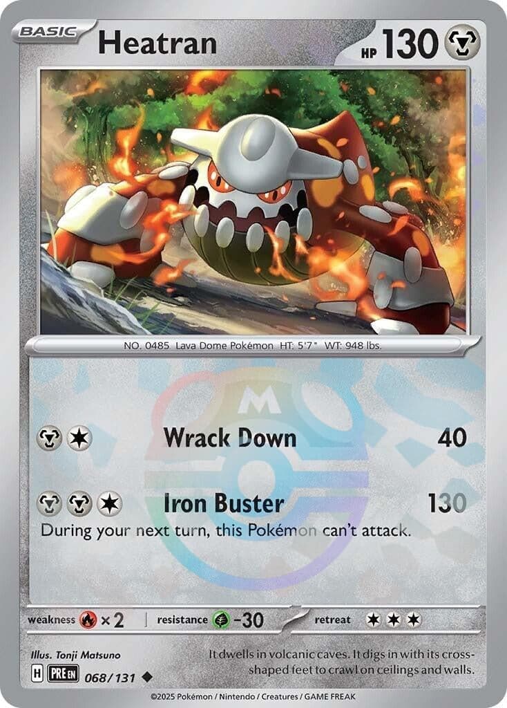 Heatran (Master Ball Pattern) (068/131) (SV: Prismatic Evolutions)