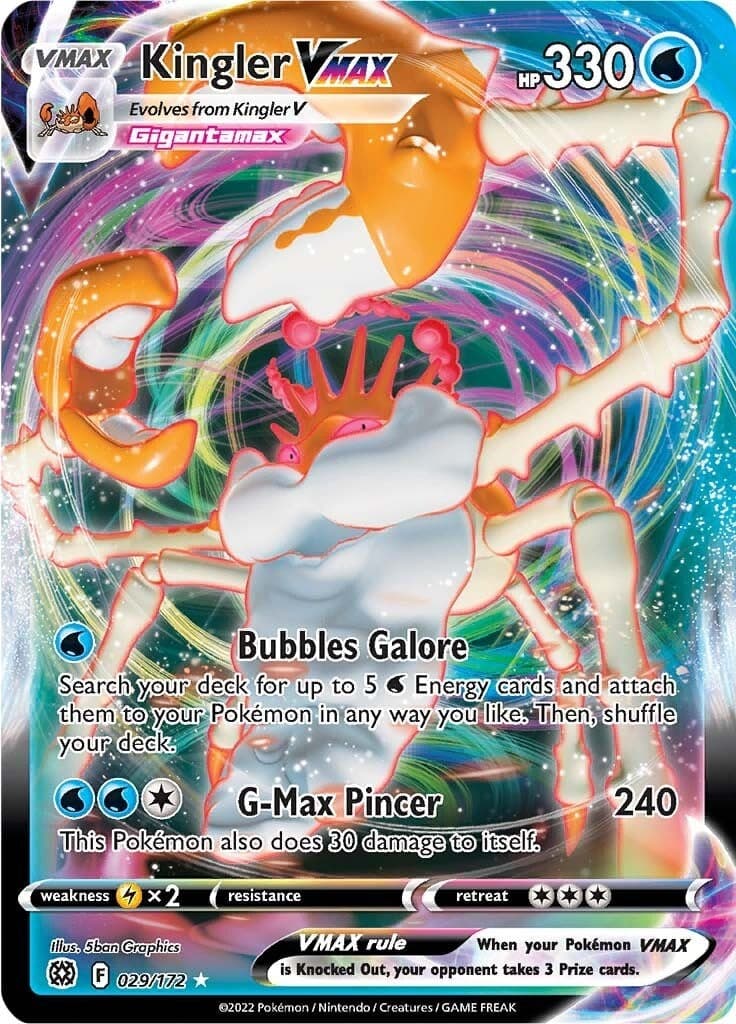 Kingler VMAX (029/172) (SWSH09: Brilliant Stars)