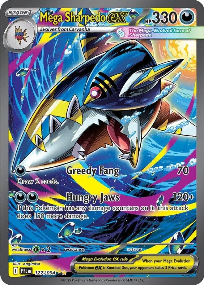 Mega Sharpedo ex (127/094) (ME02: Phantasmal Flames)
