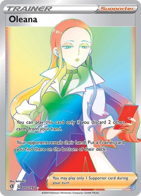 Oleana (Secret) (202/192) (SWSH02: Rebel Clash)