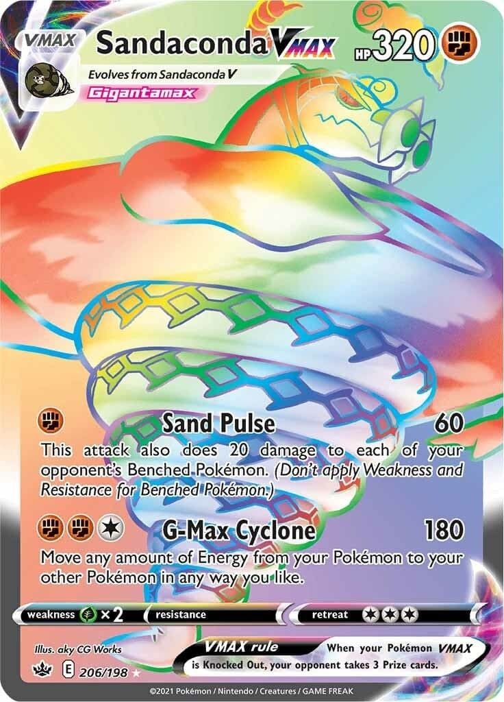 Sandaconda VMAX (Secret) (206/198) (SWSH06: Chilling Reign)