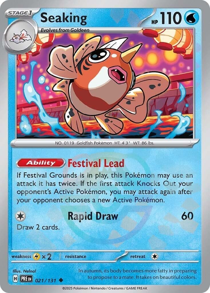 Seaking (Master Ball Pattern) (021/131) (SV: Prismatic Evolutions)