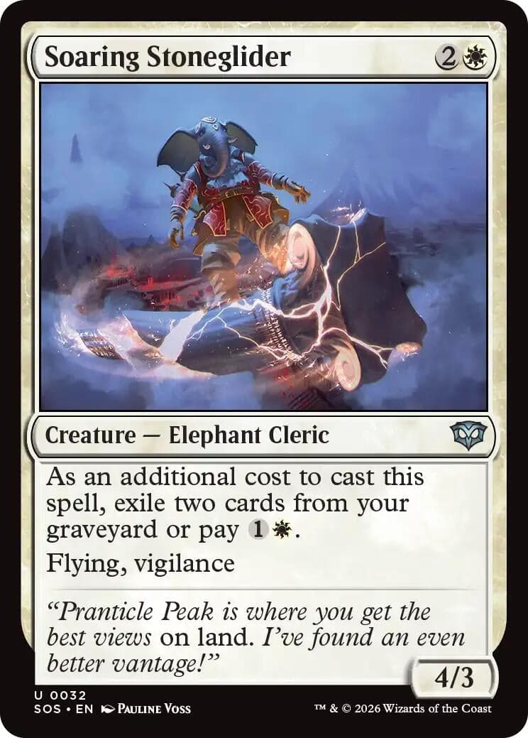 Soaring Stoneglider (32) (Foil) (Secrets of Strixhaven)