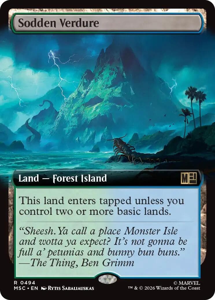 Sodden Verdure (Extended Art) (494) (Commander: Marvel Super Heroes) (MSC)