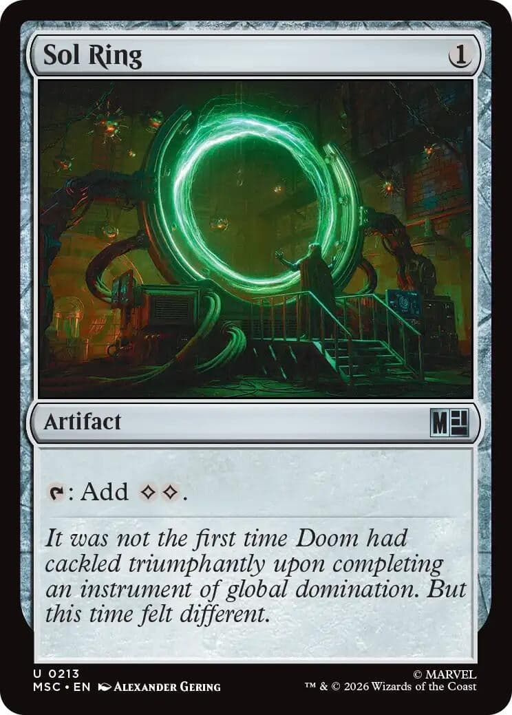 Sol Ring (0213) (213) (Commander: Marvel Super Heroes) (MSC)